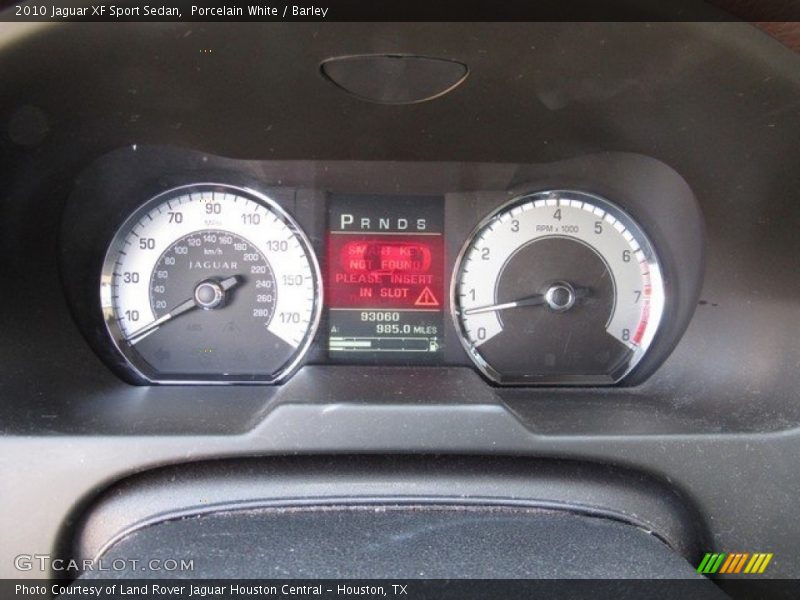 Porcelain White / Barley 2010 Jaguar XF Sport Sedan