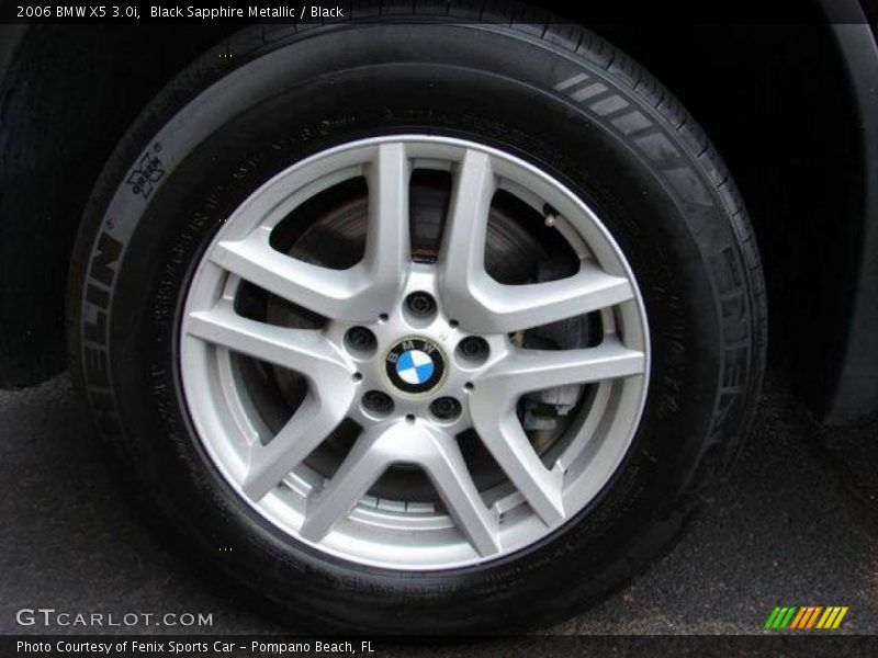 Black Sapphire Metallic / Black 2006 BMW X5 3.0i