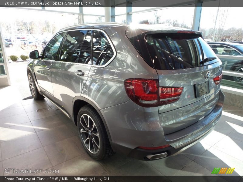 Space Gray Metallic / Black 2018 BMW X5 xDrive35d