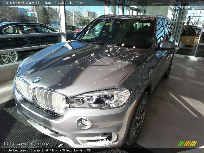 Space Gray Metallic / Black 2018 BMW X5 xDrive35d
