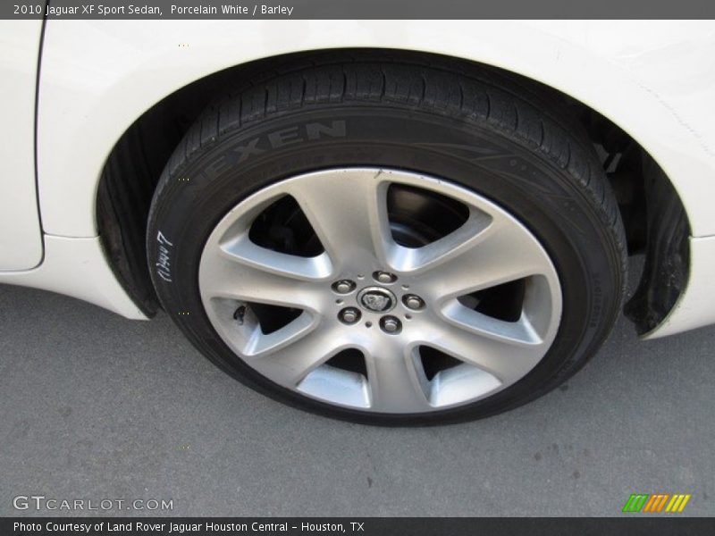 Porcelain White / Barley 2010 Jaguar XF Sport Sedan