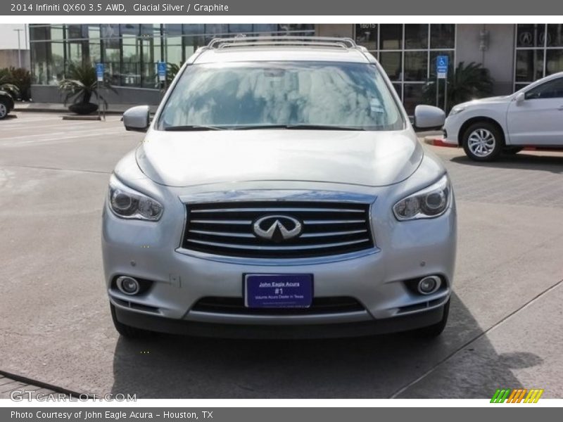 Glacial Silver / Graphite 2014 Infiniti QX60 3.5 AWD
