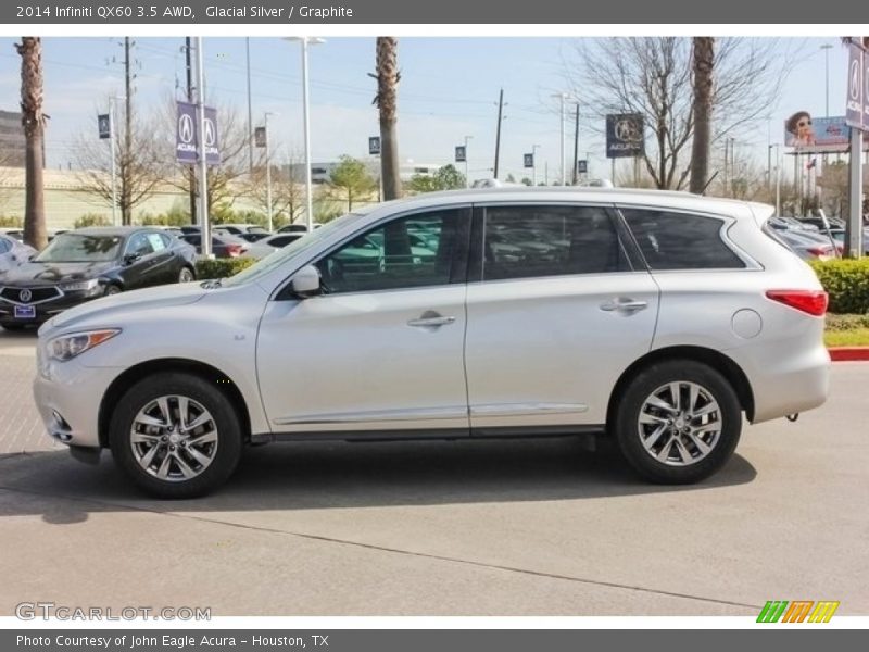 Glacial Silver / Graphite 2014 Infiniti QX60 3.5 AWD