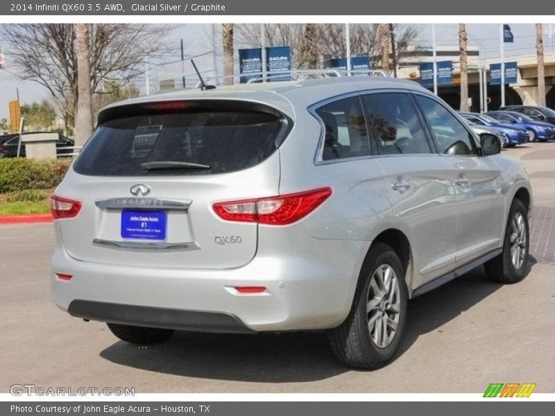 Glacial Silver / Graphite 2014 Infiniti QX60 3.5 AWD