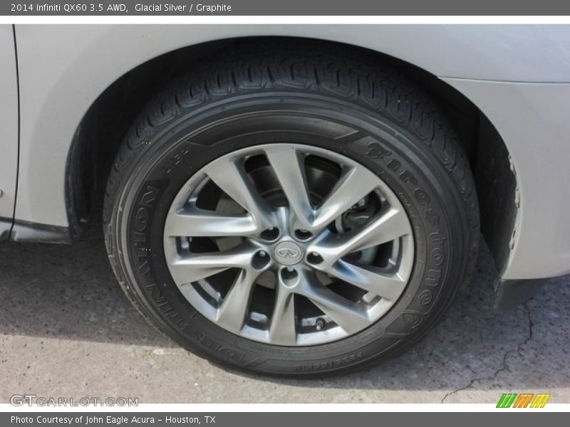 Glacial Silver / Graphite 2014 Infiniti QX60 3.5 AWD