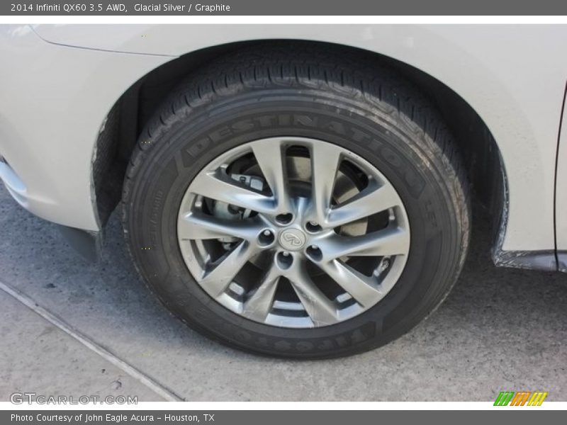 Glacial Silver / Graphite 2014 Infiniti QX60 3.5 AWD