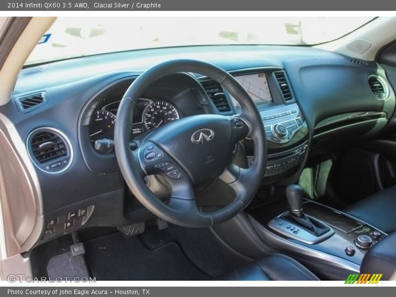 Glacial Silver / Graphite 2014 Infiniti QX60 3.5 AWD