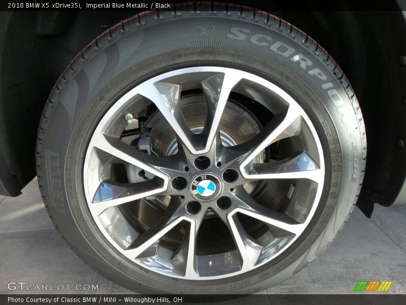 Imperial Blue Metallic / Black 2018 BMW X5 xDrive35i
