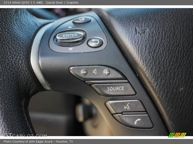 Glacial Silver / Graphite 2014 Infiniti QX60 3.5 AWD