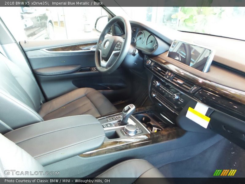 Imperial Blue Metallic / Black 2018 BMW X5 xDrive35i