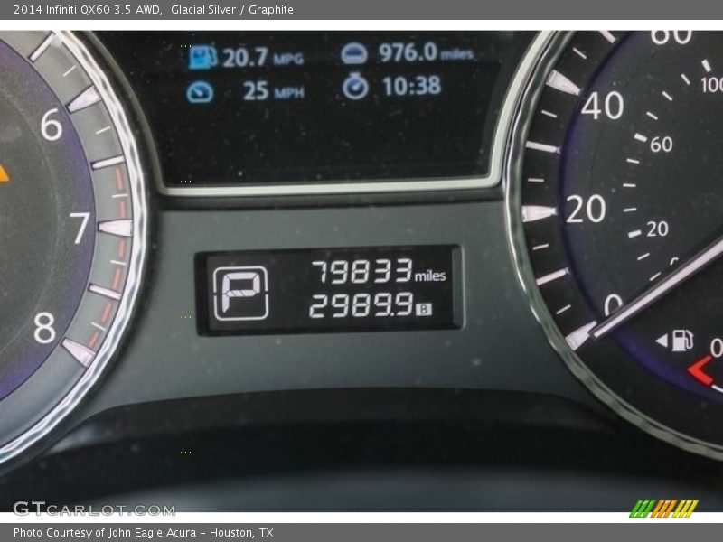 Glacial Silver / Graphite 2014 Infiniti QX60 3.5 AWD