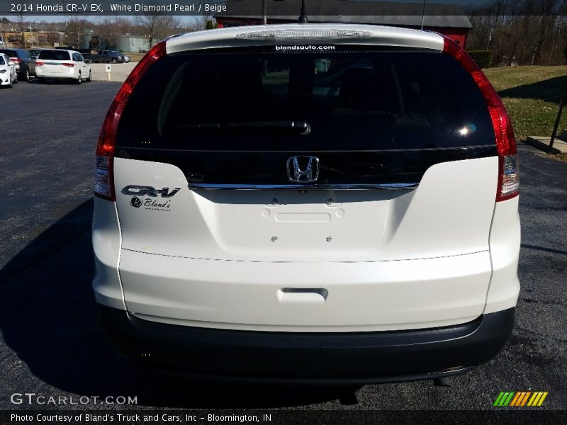 White Diamond Pearl / Beige 2014 Honda CR-V EX