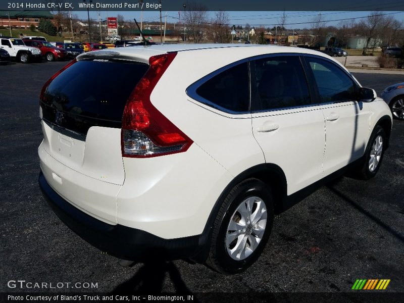 White Diamond Pearl / Beige 2014 Honda CR-V EX