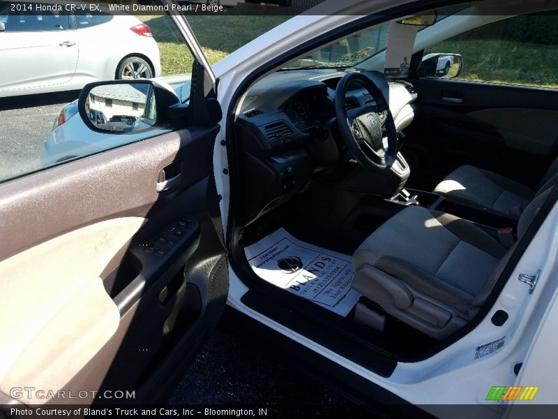 White Diamond Pearl / Beige 2014 Honda CR-V EX