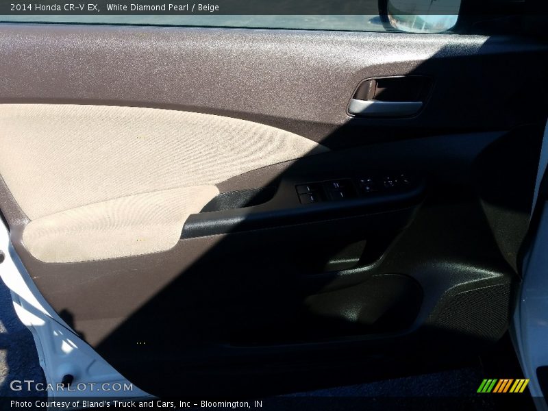 White Diamond Pearl / Beige 2014 Honda CR-V EX