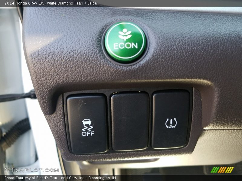White Diamond Pearl / Beige 2014 Honda CR-V EX