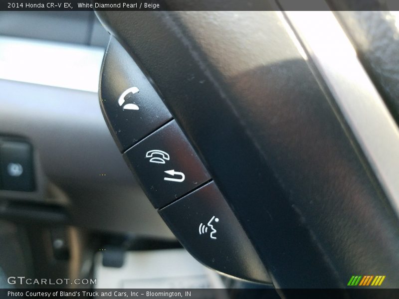 White Diamond Pearl / Beige 2014 Honda CR-V EX