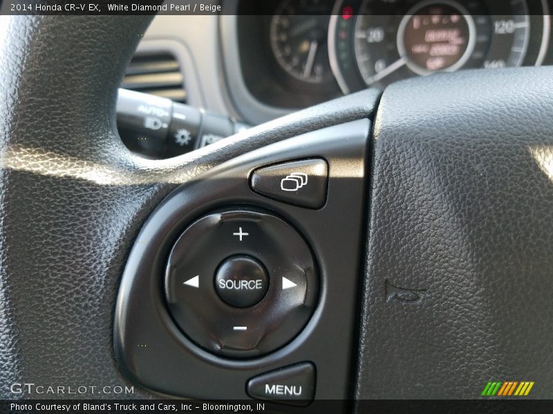 White Diamond Pearl / Beige 2014 Honda CR-V EX