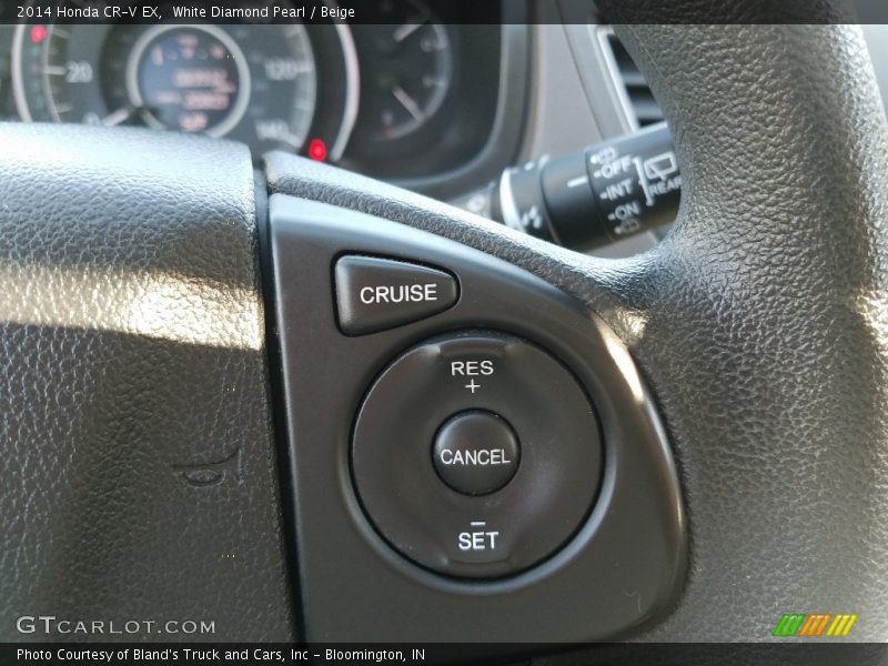 White Diamond Pearl / Beige 2014 Honda CR-V EX