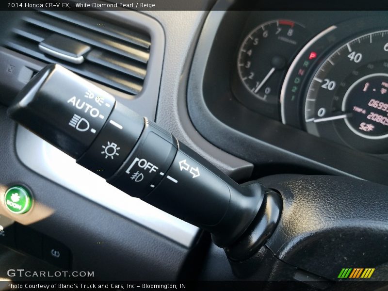 White Diamond Pearl / Beige 2014 Honda CR-V EX