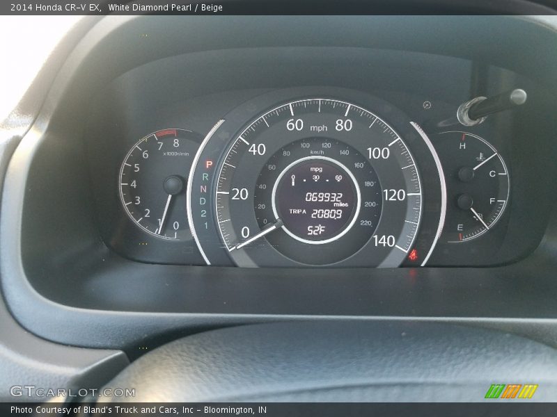White Diamond Pearl / Beige 2014 Honda CR-V EX