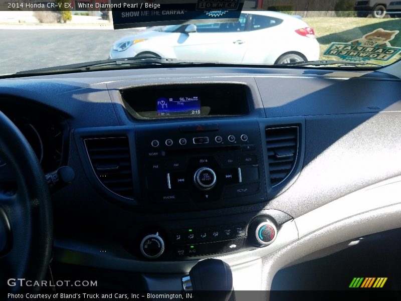 White Diamond Pearl / Beige 2014 Honda CR-V EX