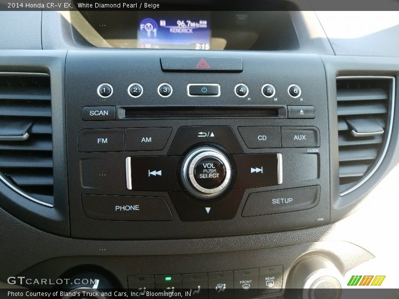 White Diamond Pearl / Beige 2014 Honda CR-V EX