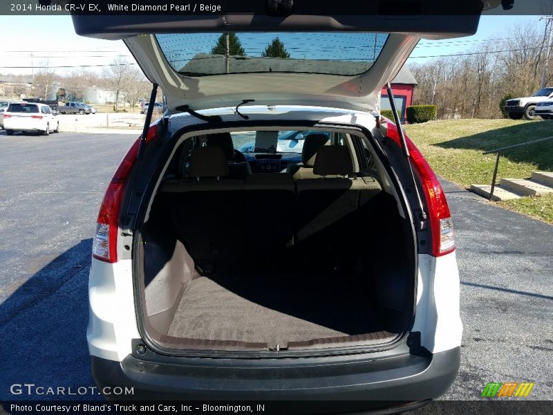 White Diamond Pearl / Beige 2014 Honda CR-V EX
