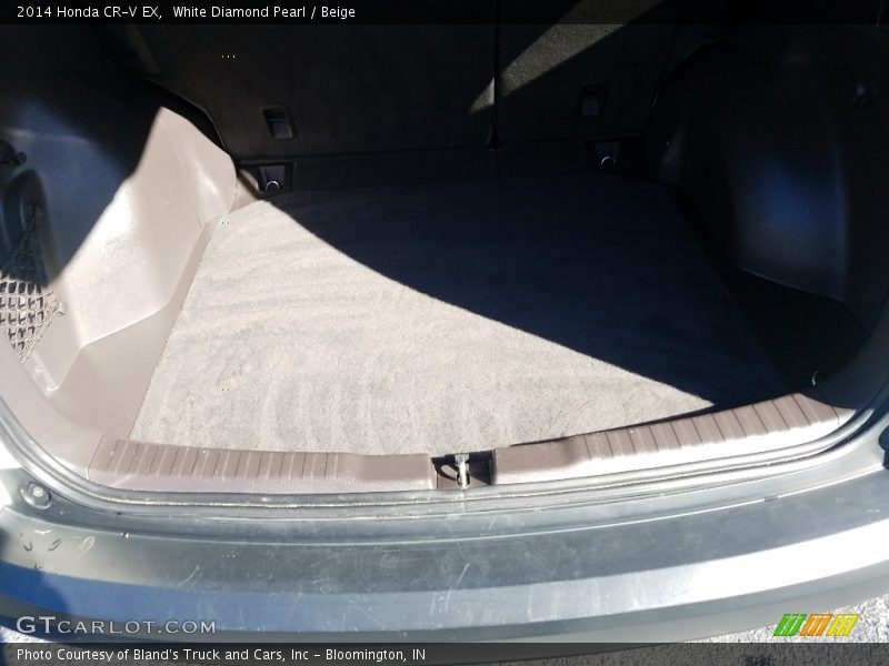 White Diamond Pearl / Beige 2014 Honda CR-V EX