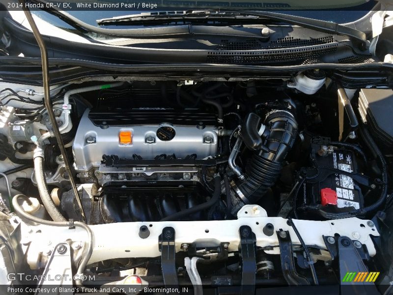 White Diamond Pearl / Beige 2014 Honda CR-V EX