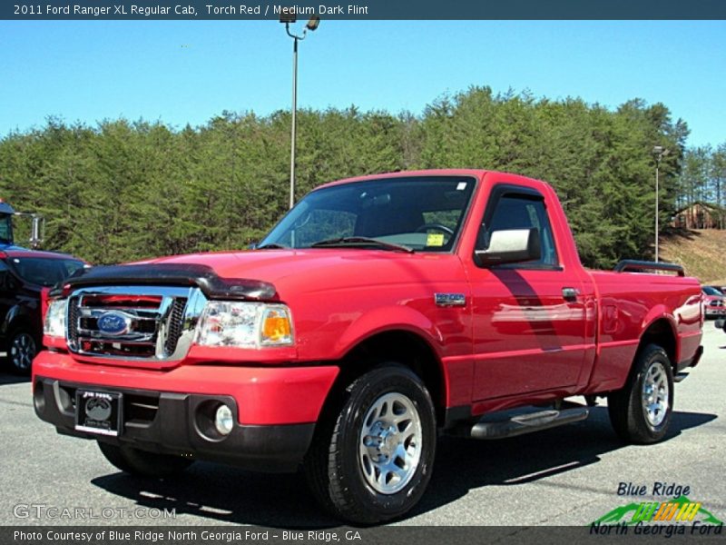 Torch Red / Medium Dark Flint 2011 Ford Ranger XL Regular Cab