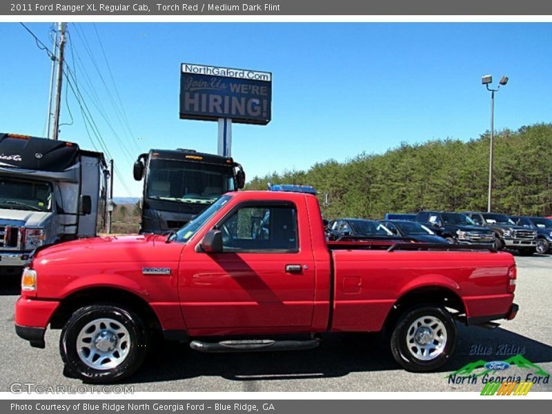 Torch Red / Medium Dark Flint 2011 Ford Ranger XL Regular Cab