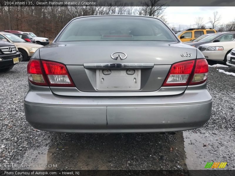 Desert Platinum Metallic / Graphite 2004 Infiniti I 35