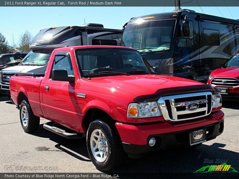 Torch Red / Medium Dark Flint 2011 Ford Ranger XL Regular Cab
