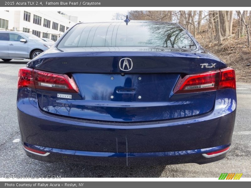 Fathom Blue Pearl / Graystone 2015 Acura TLX 2.4
