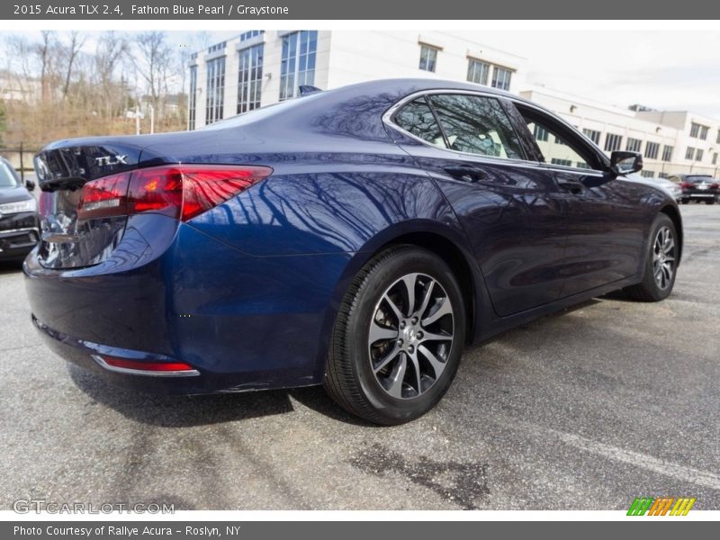 Fathom Blue Pearl / Graystone 2015 Acura TLX 2.4