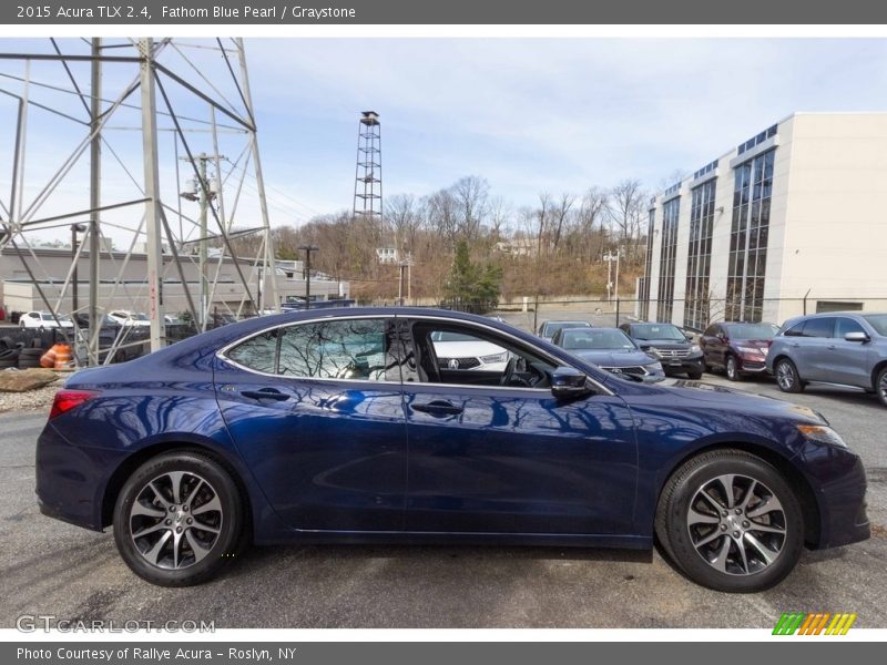 Fathom Blue Pearl / Graystone 2015 Acura TLX 2.4