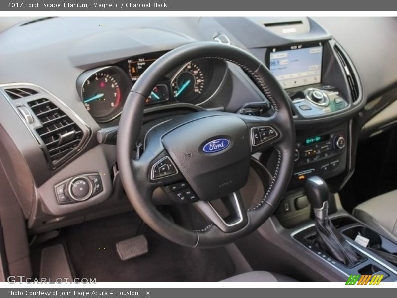 Magnetic / Charcoal Black 2017 Ford Escape Titanium