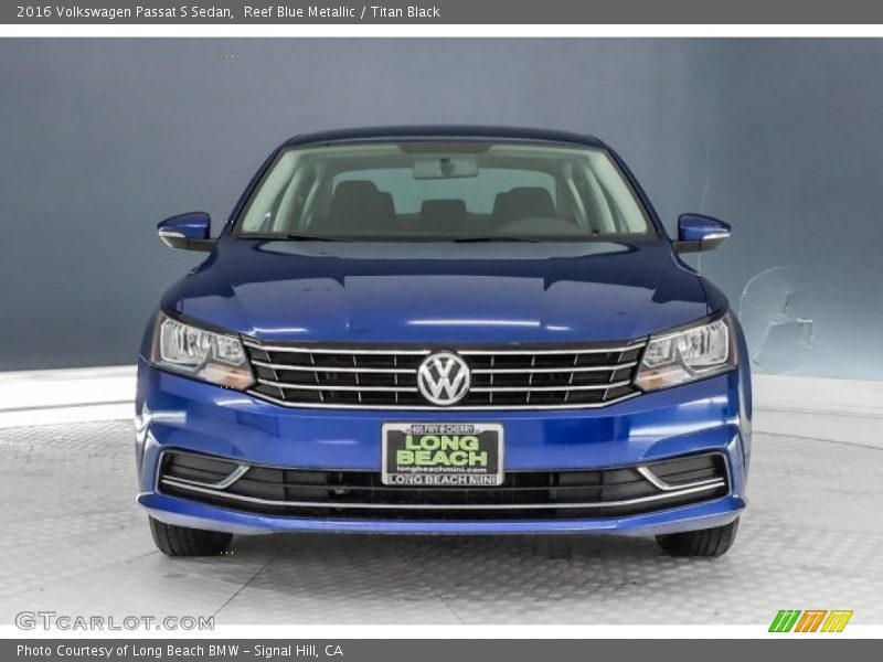 Reef Blue Metallic / Titan Black 2016 Volkswagen Passat S Sedan