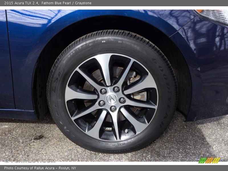 Fathom Blue Pearl / Graystone 2015 Acura TLX 2.4
