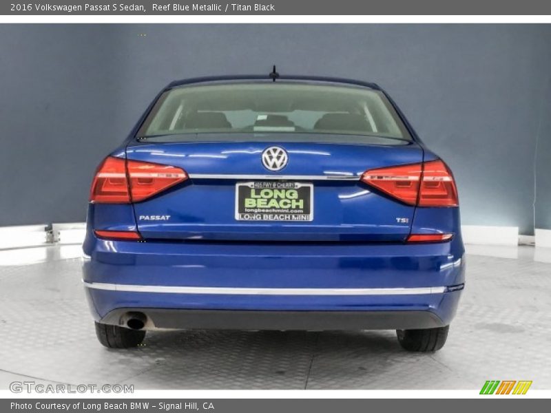 Reef Blue Metallic / Titan Black 2016 Volkswagen Passat S Sedan