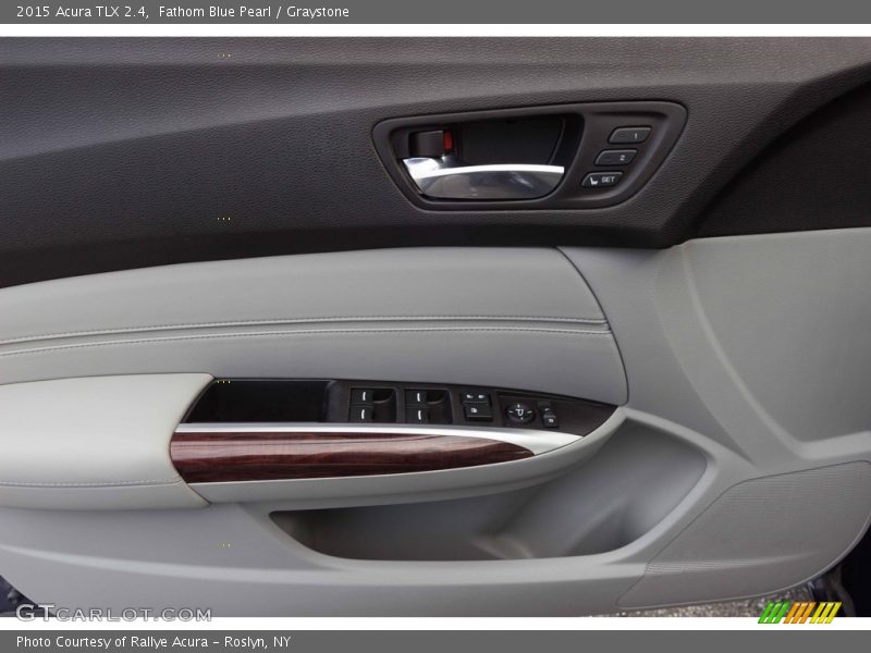 Fathom Blue Pearl / Graystone 2015 Acura TLX 2.4