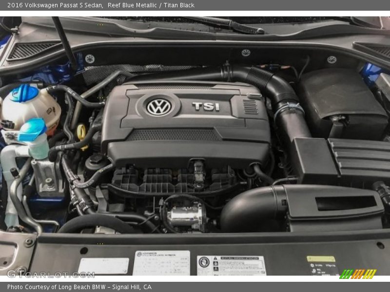 Reef Blue Metallic / Titan Black 2016 Volkswagen Passat S Sedan