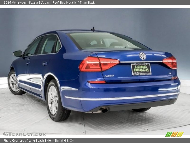 Reef Blue Metallic / Titan Black 2016 Volkswagen Passat S Sedan