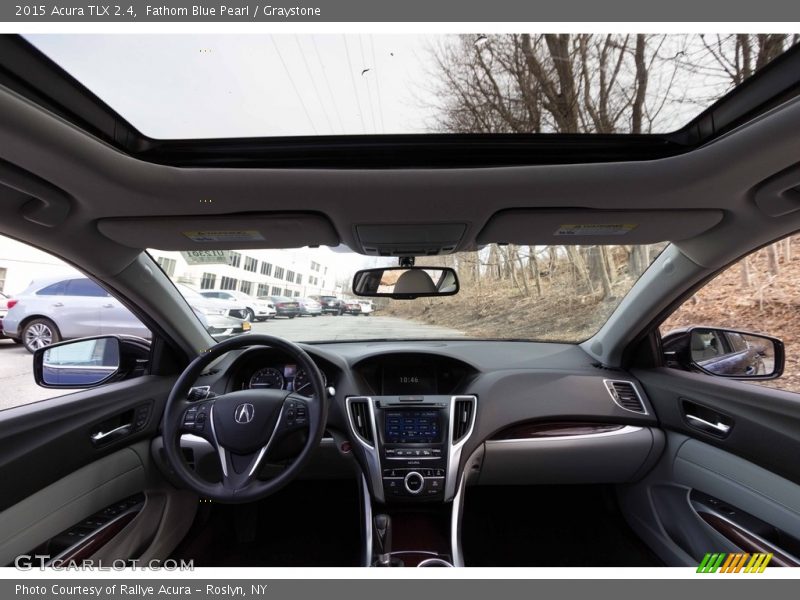 Fathom Blue Pearl / Graystone 2015 Acura TLX 2.4