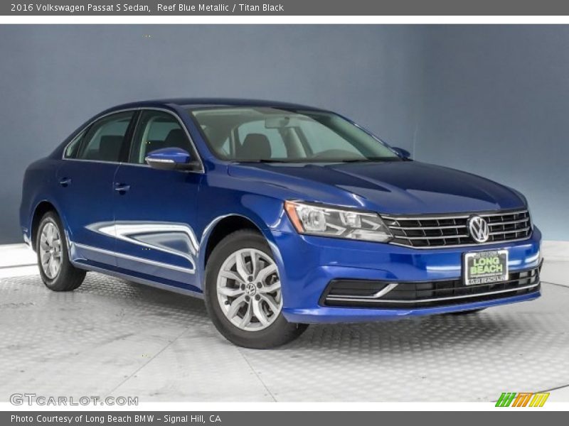 Reef Blue Metallic / Titan Black 2016 Volkswagen Passat S Sedan