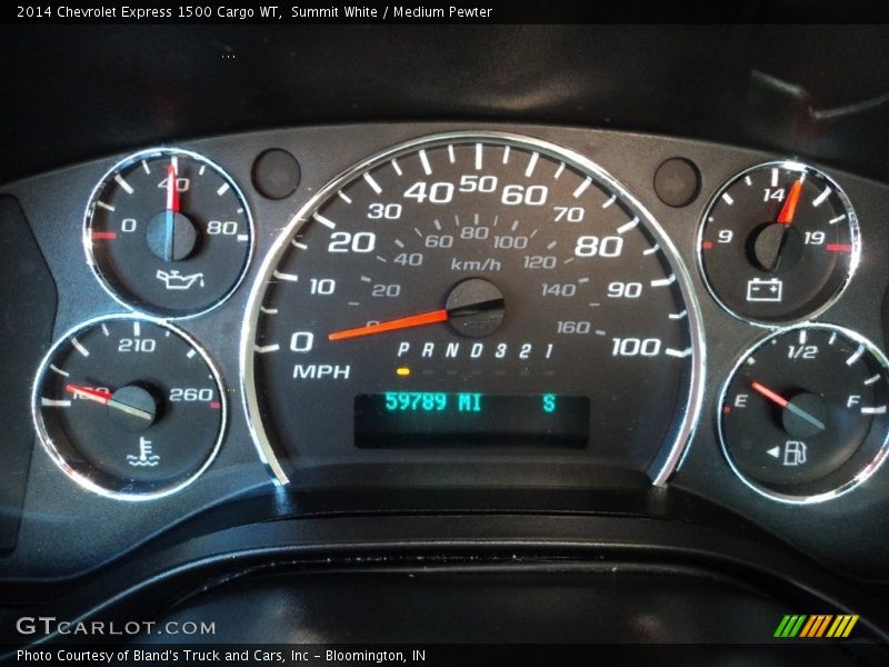 Summit White / Medium Pewter 2014 Chevrolet Express 1500 Cargo WT