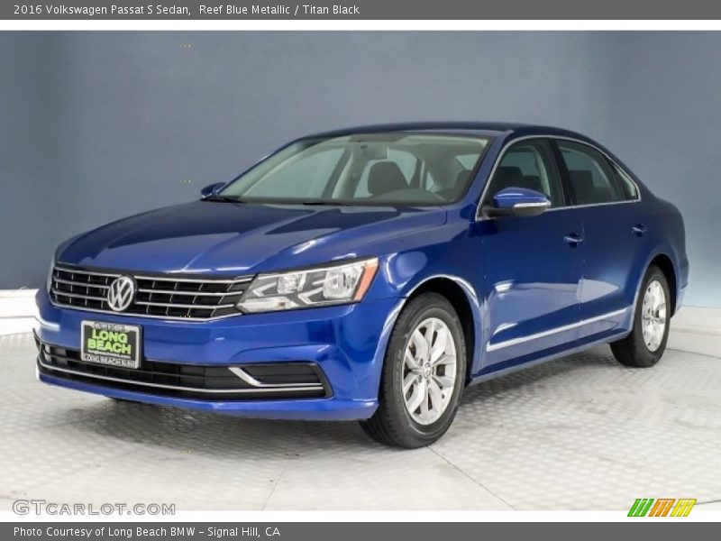 Reef Blue Metallic / Titan Black 2016 Volkswagen Passat S Sedan