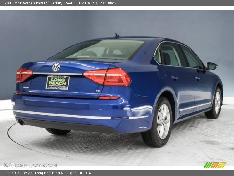 Reef Blue Metallic / Titan Black 2016 Volkswagen Passat S Sedan