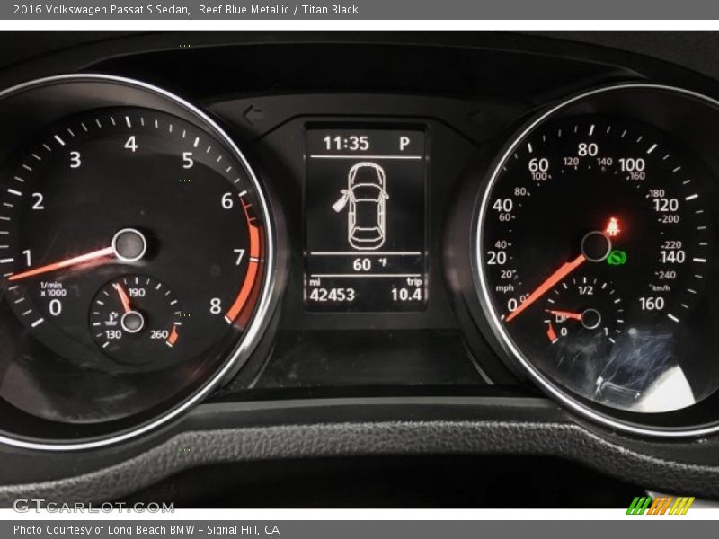 Reef Blue Metallic / Titan Black 2016 Volkswagen Passat S Sedan